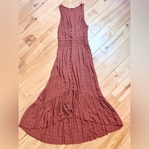 Rewind Dusty Rose High Low Dress